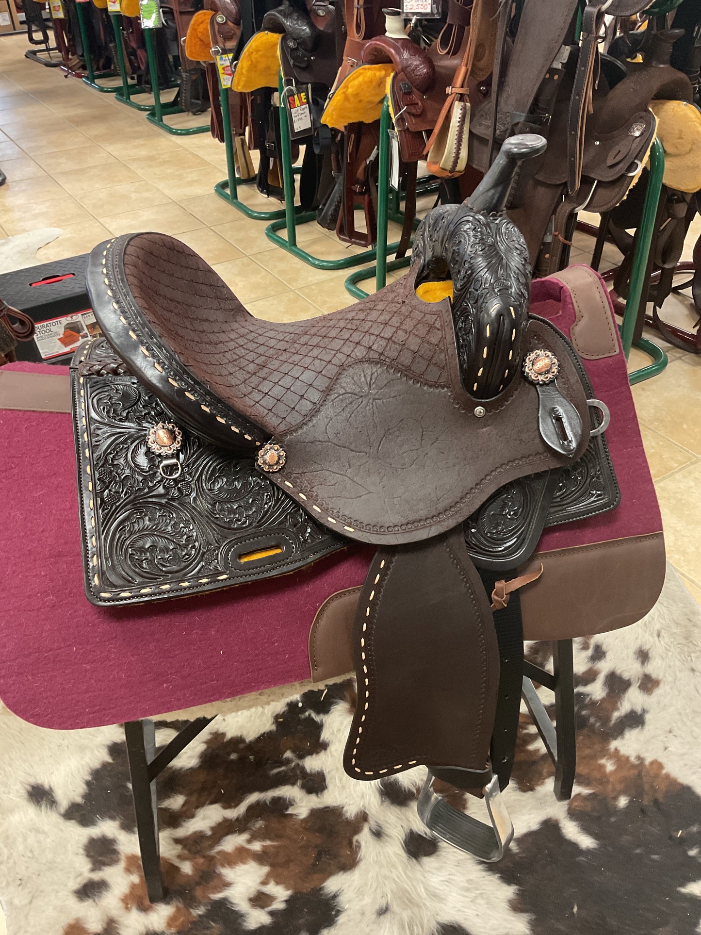 J&J Hard Seat Barrel Saddle
