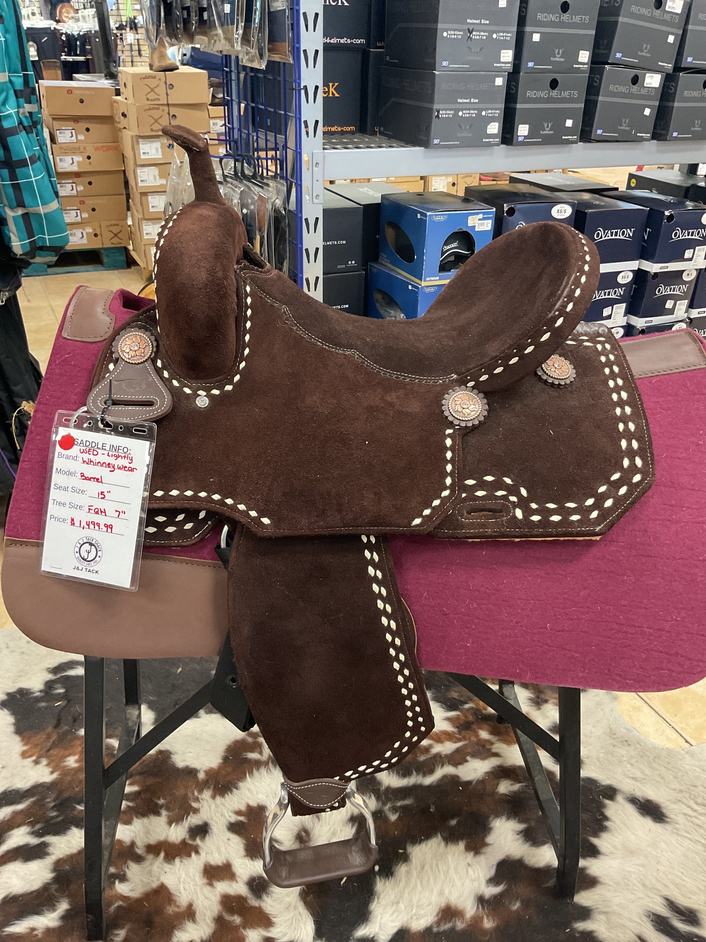 Used Whinneywear Barrel Saddle