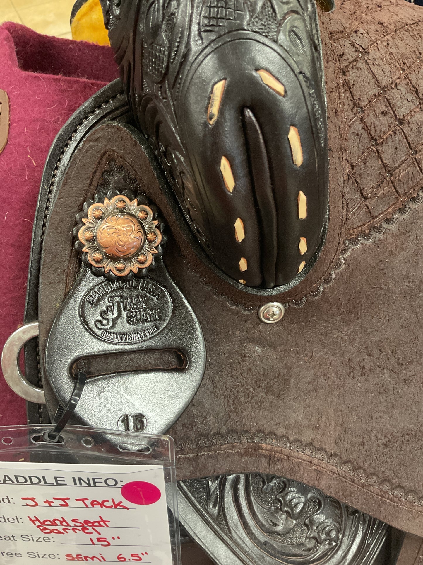 J&J Hard Seat Barrel Saddle