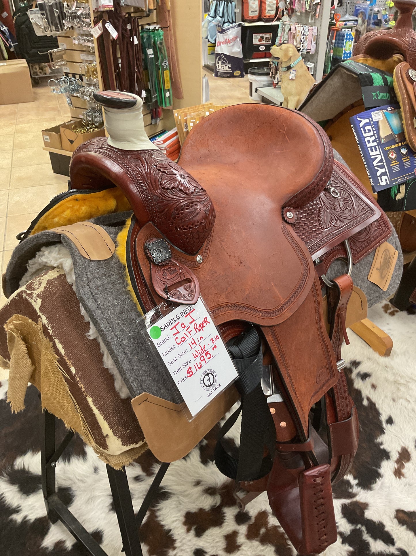 J&J Hardseat Calf Roper