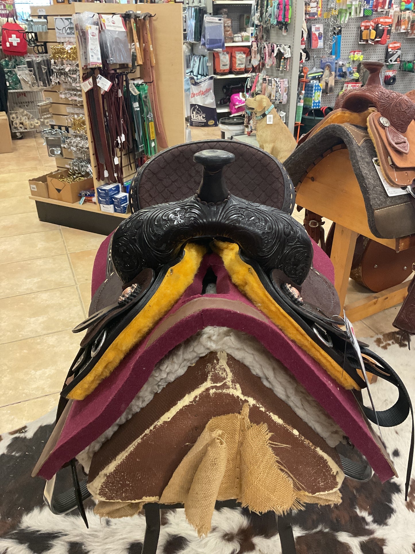 J&J Hard Seat Barrel Saddle