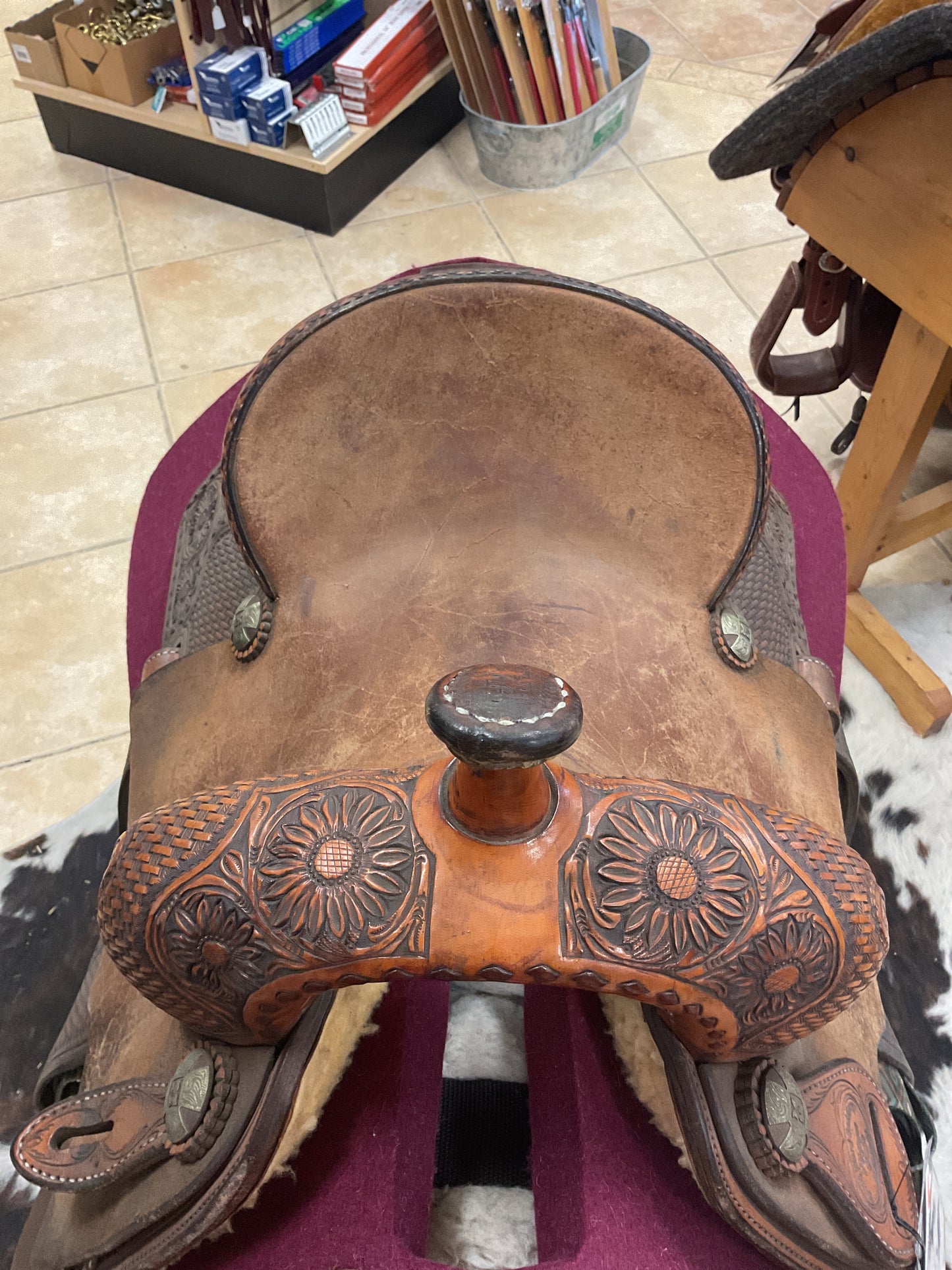 Used Trent Ward Platinum Barrel Saddle