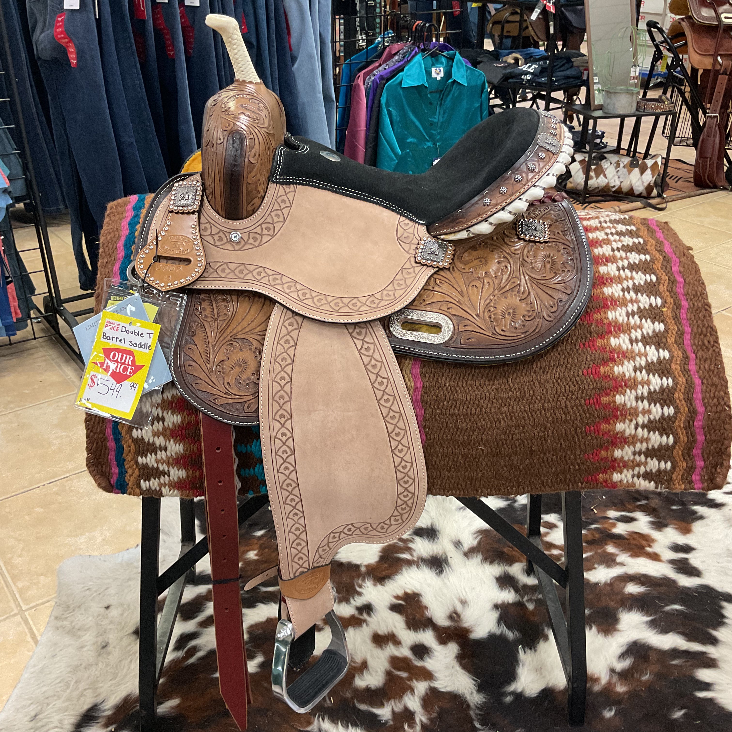 Double T Barrel Saddle J & J Tack Shack