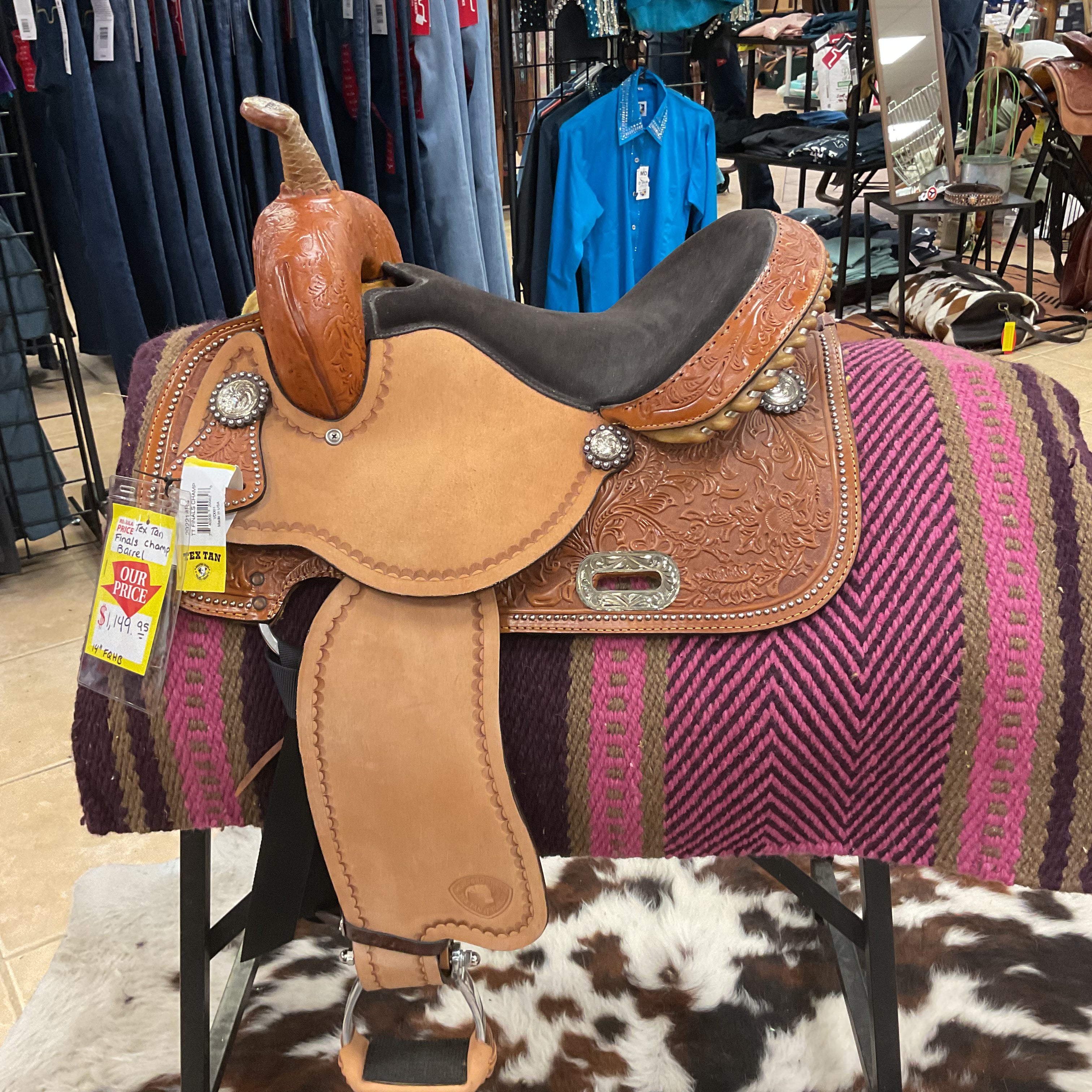 Tex Tan Finals Champ Barrel J & J Tack Shack