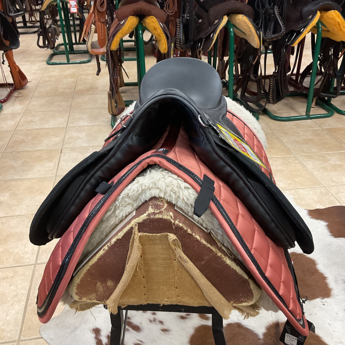 Black all purpose english saddle