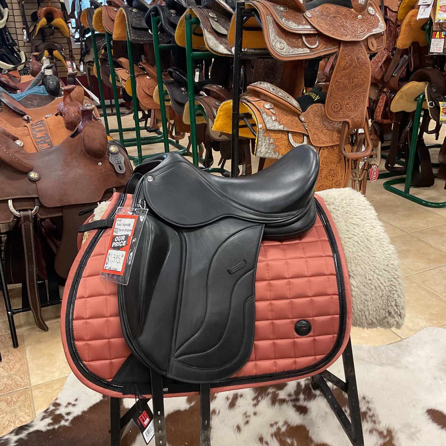 Used Royal heritage fauna dressage saddle