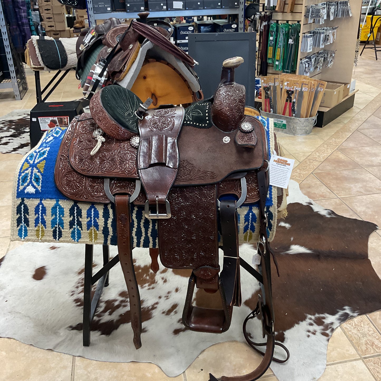 J & J roping saddle