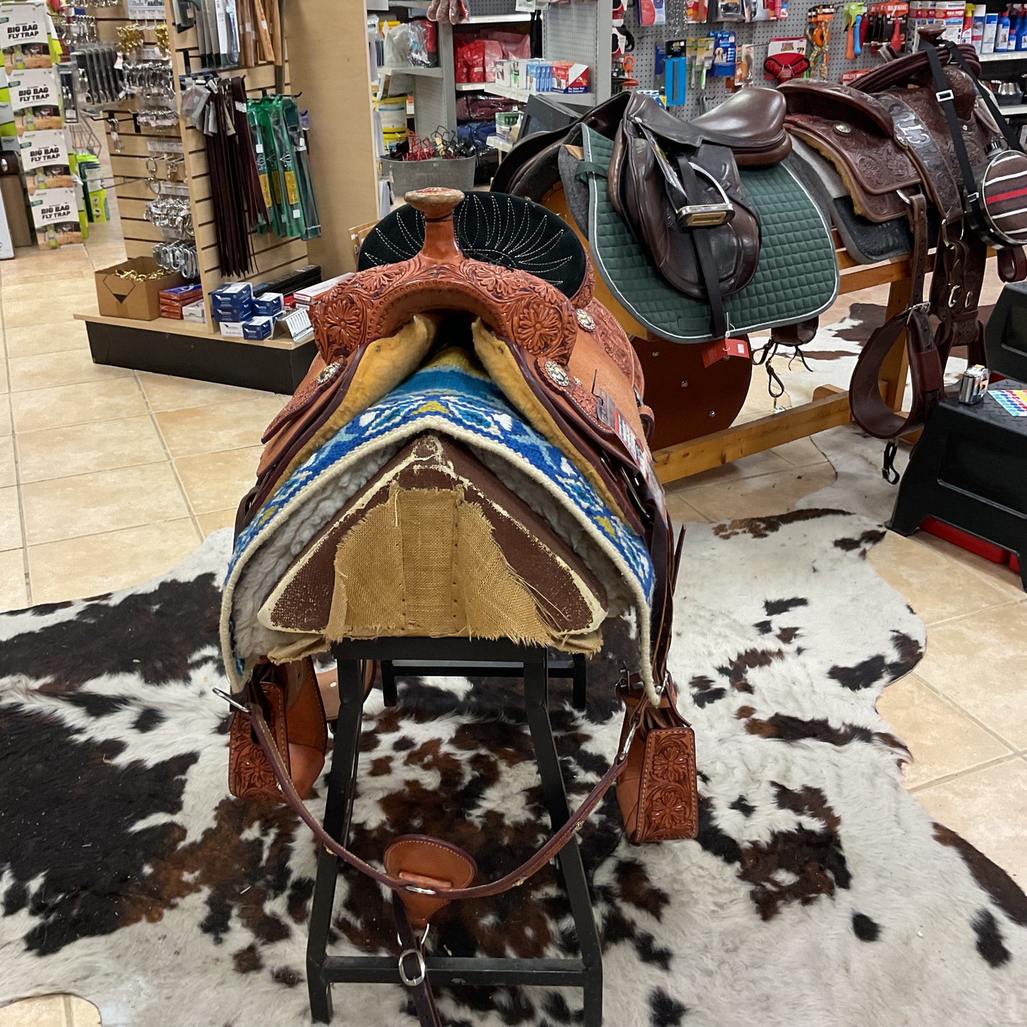 Custom Brazilian roping saddle