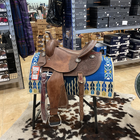 Circle J barrel saddle