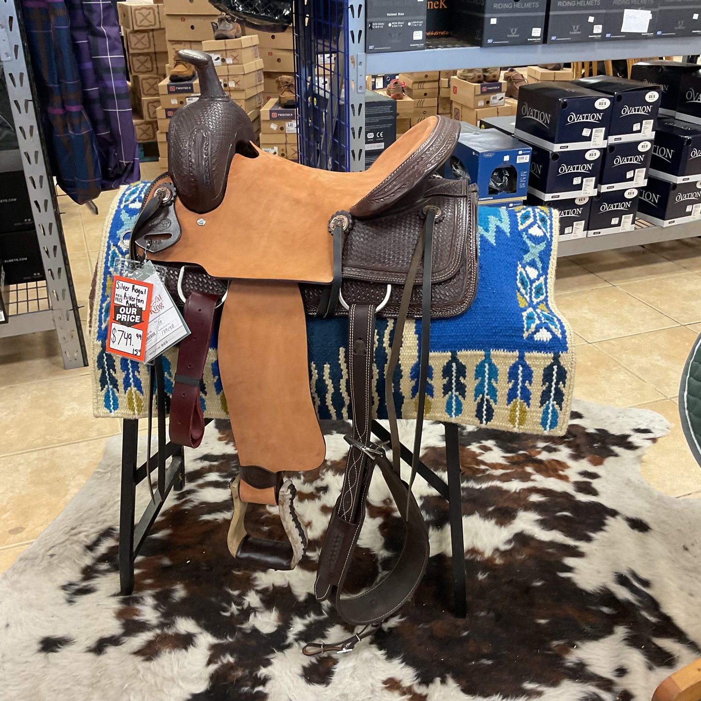 Silver royal ranch saddle