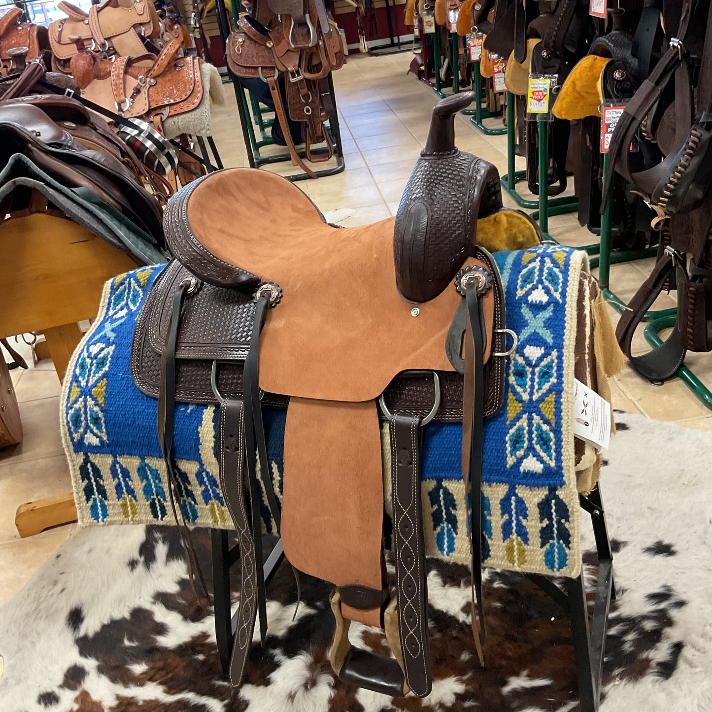Silver royal ranch saddle
