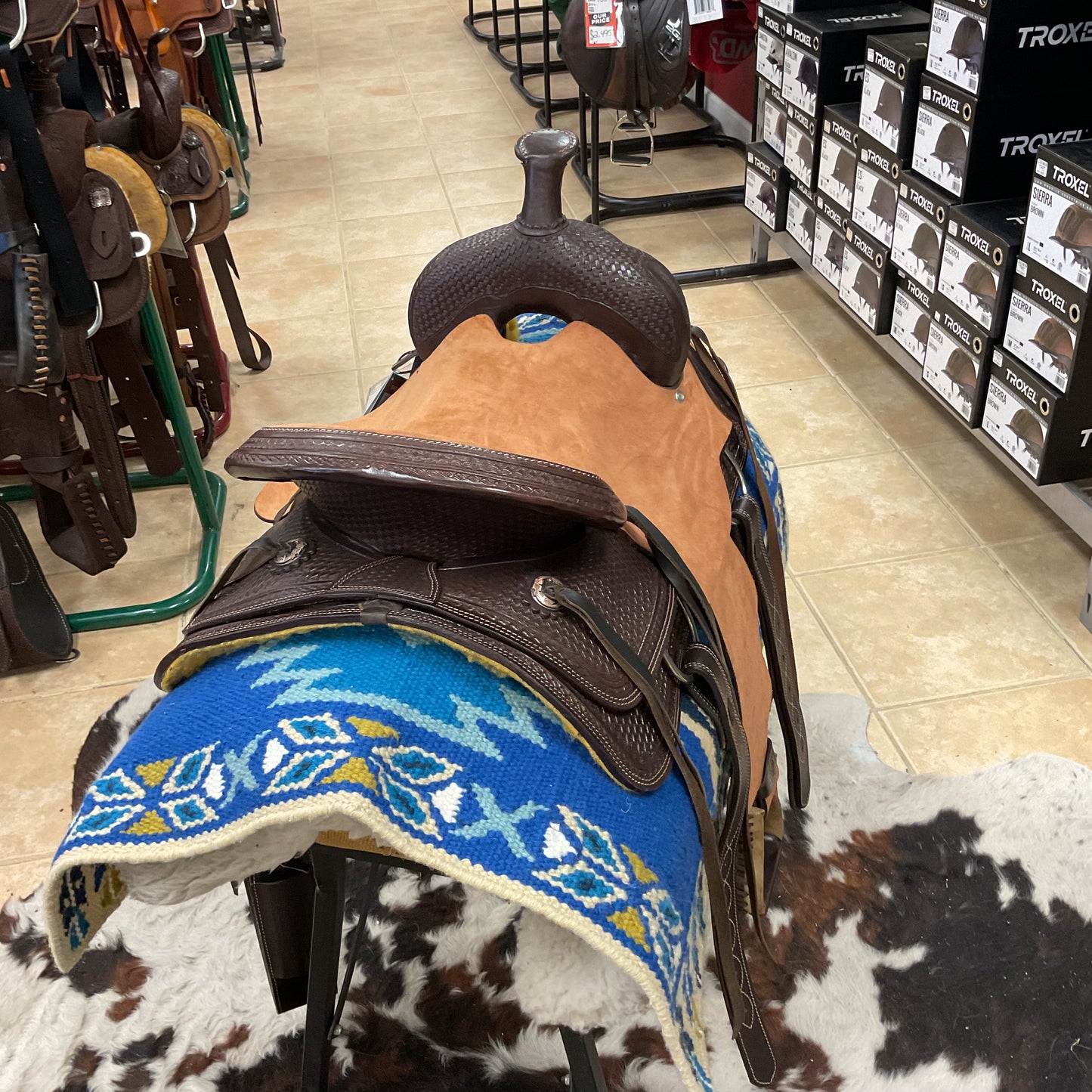 Silver royal ranch saddle