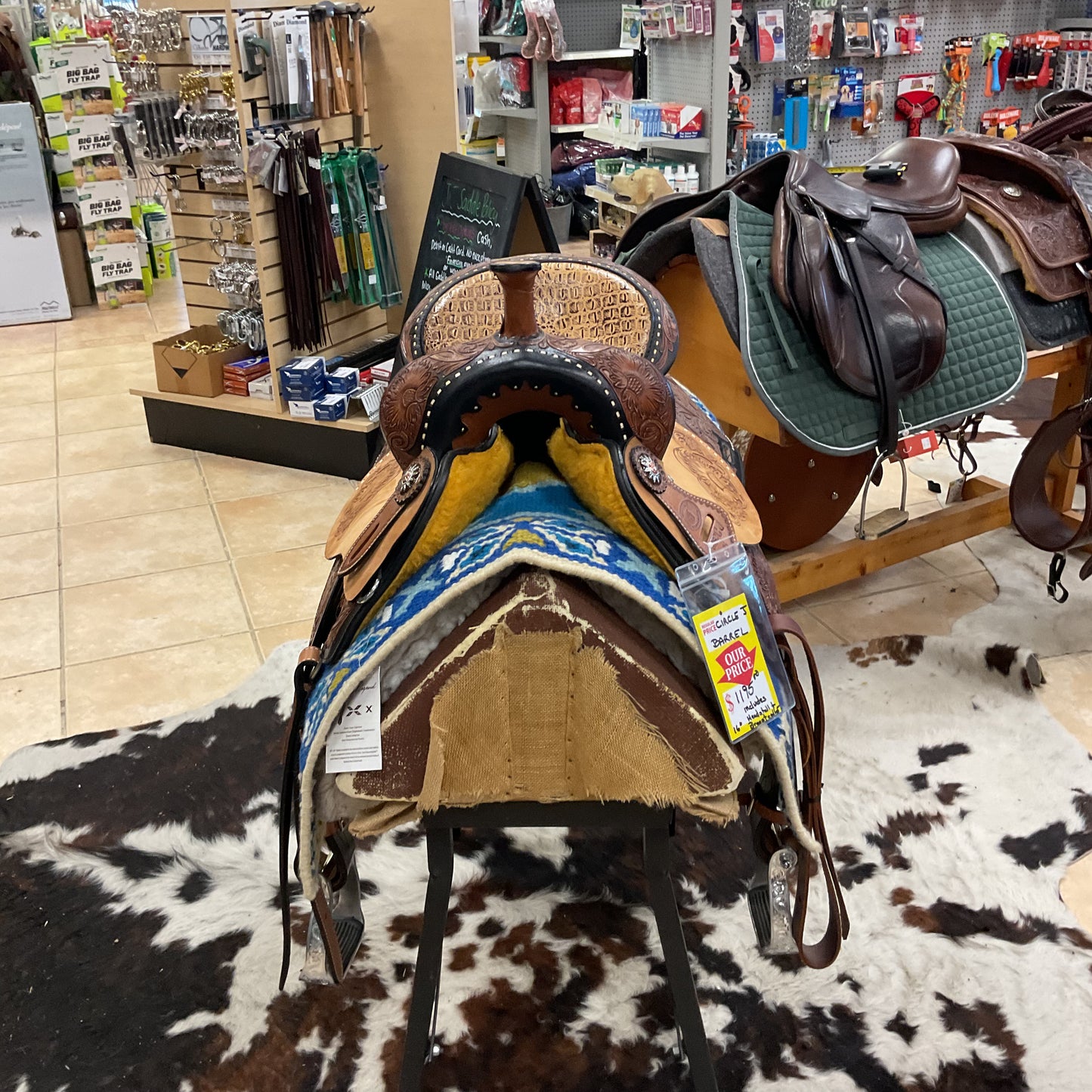 Circle j barrel saddle