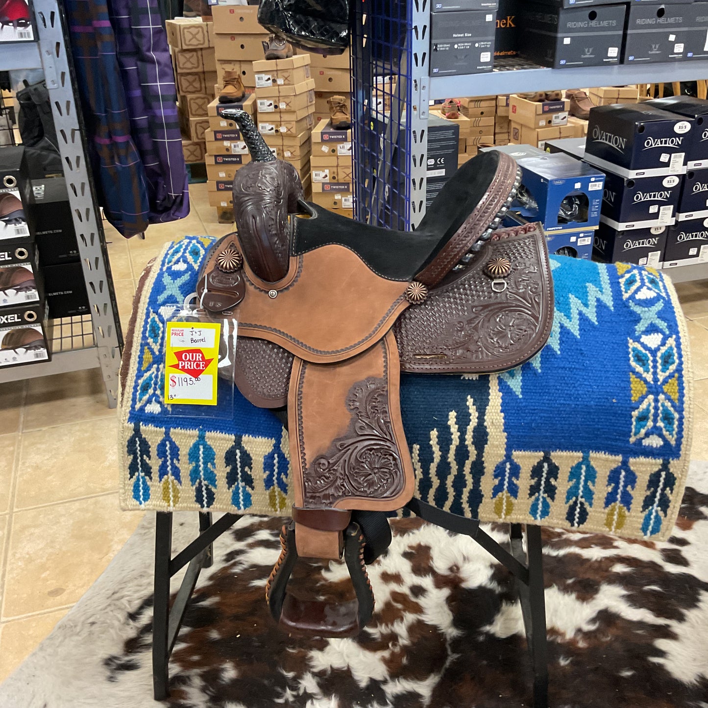 J & J barrel saddle