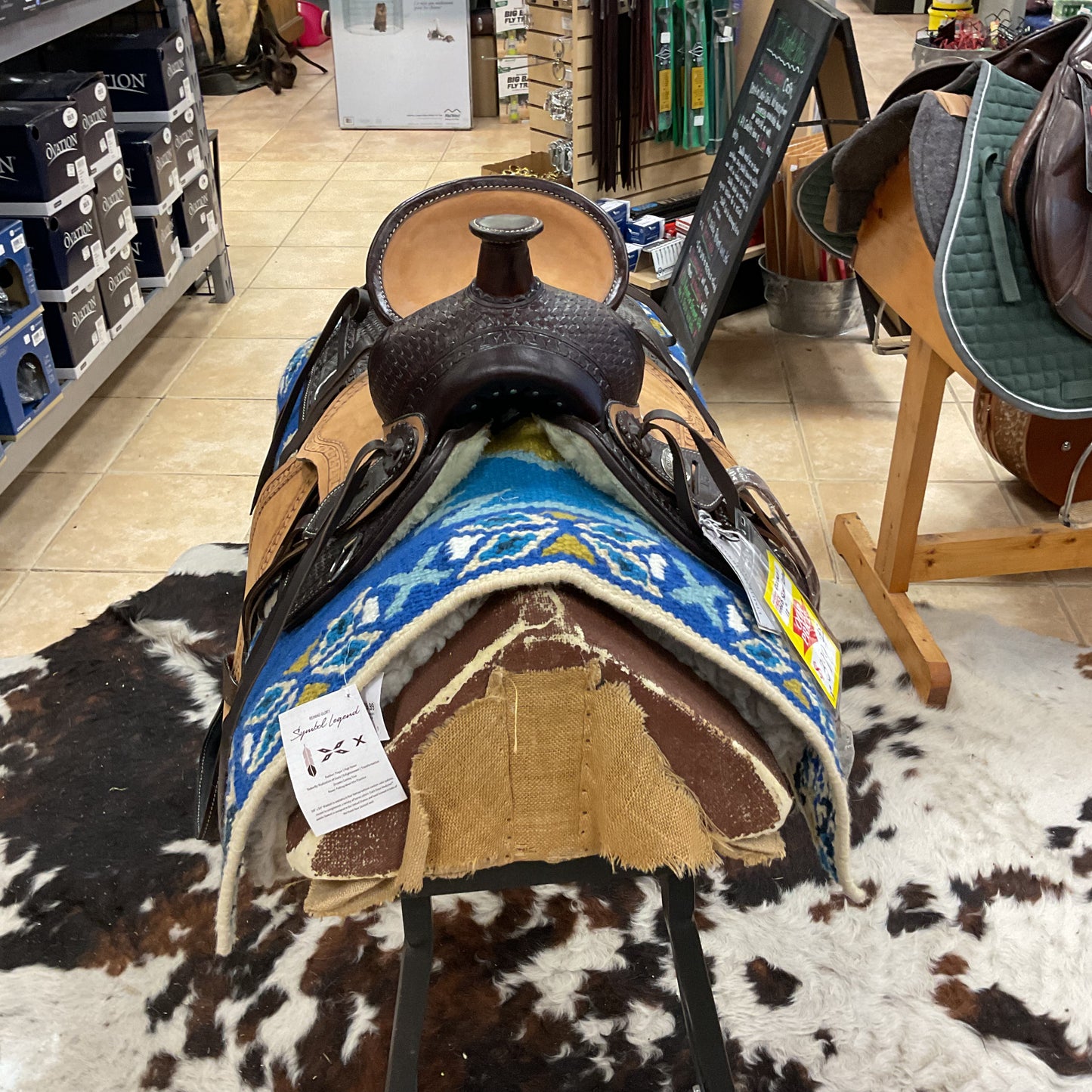 Double T Youth hard seat roping saddle