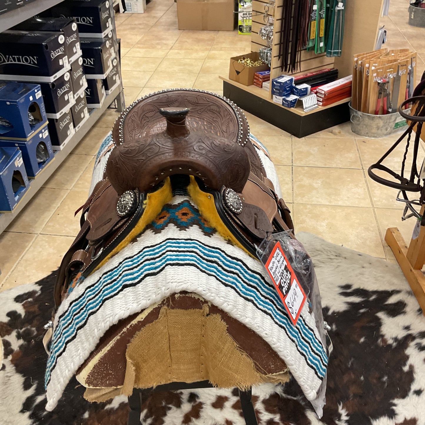 Youth circle J barrel saddle