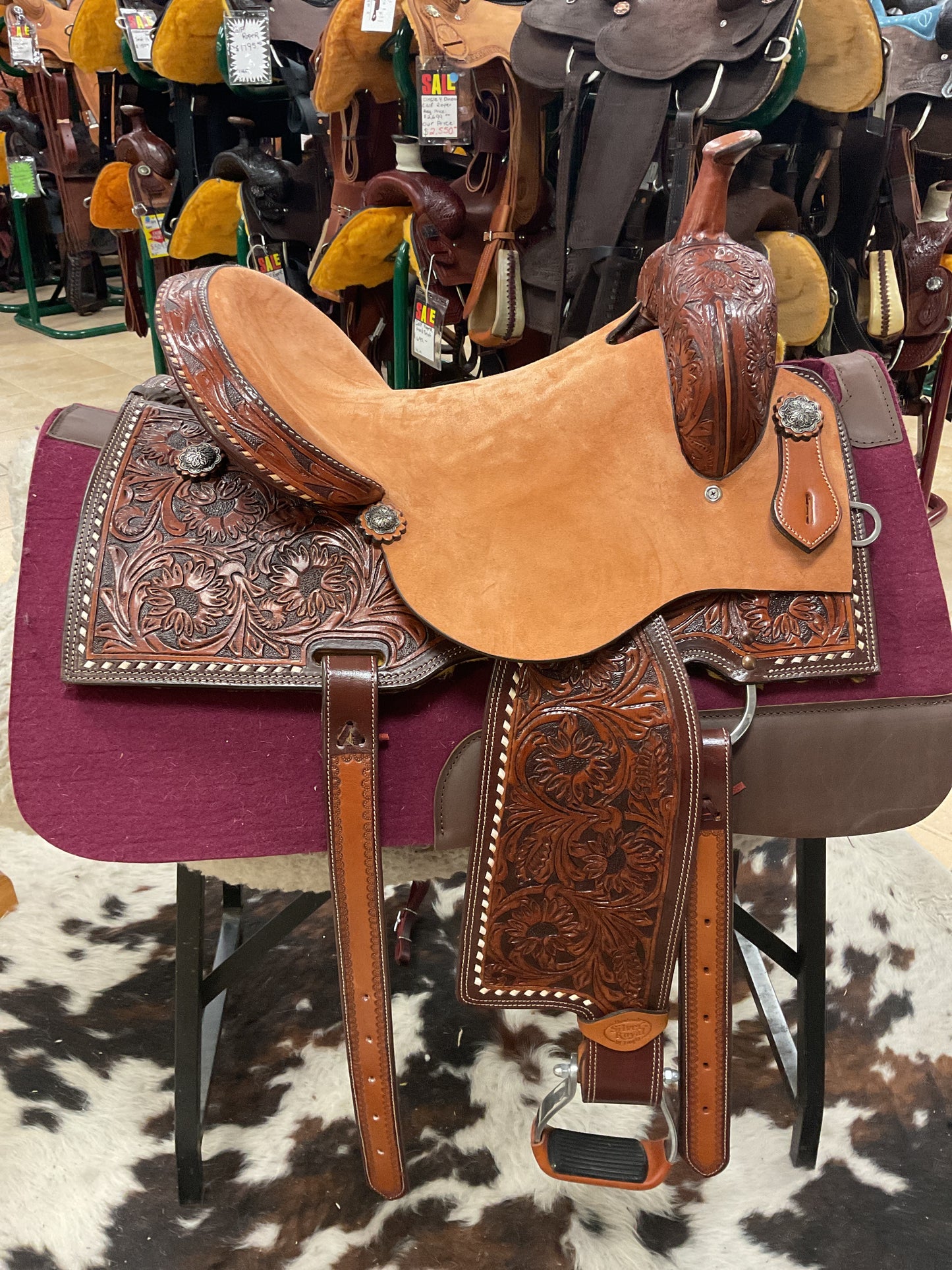 Silver Royal Autry Barrel Saddle