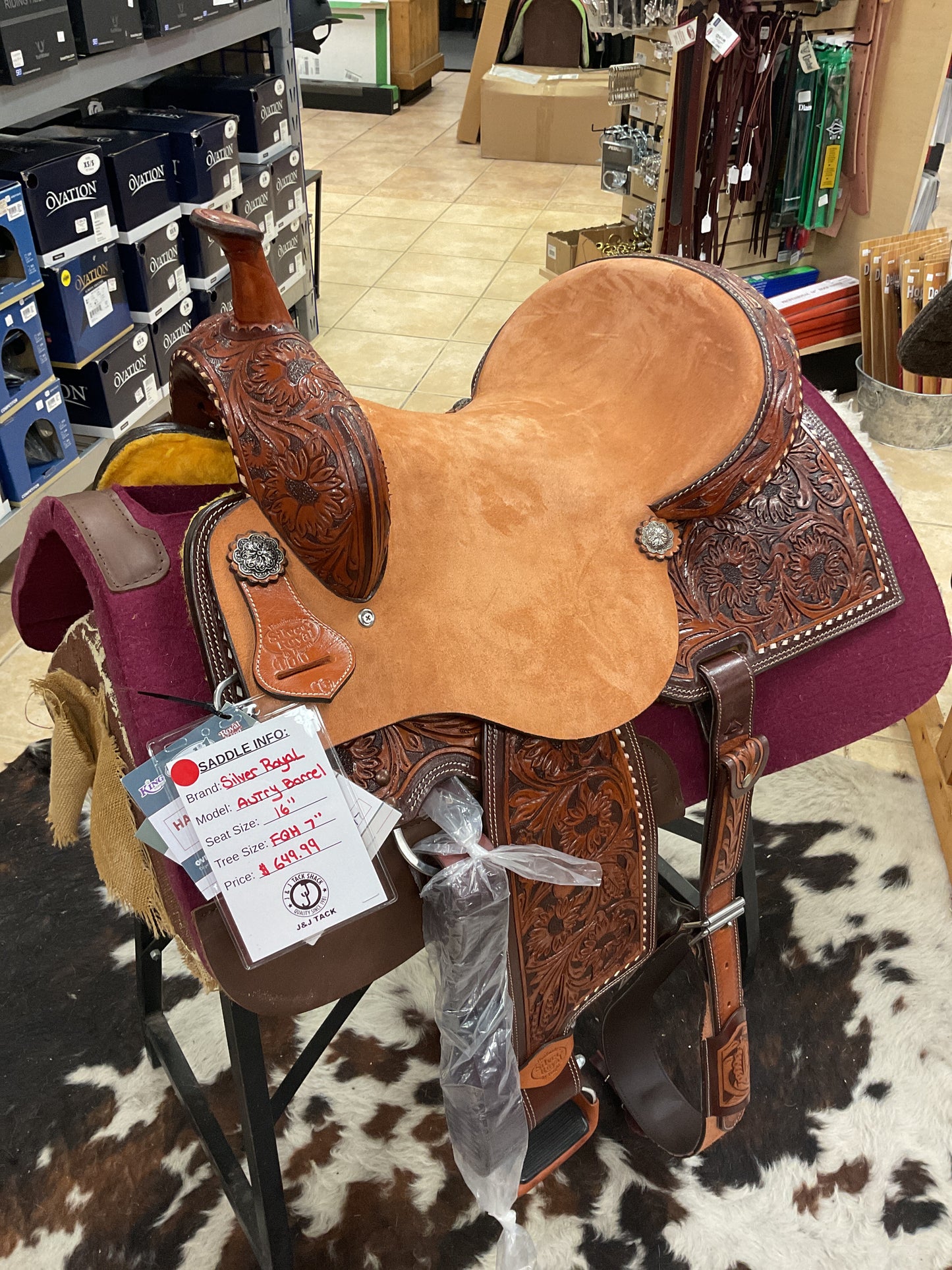 Silver Royal Autry Barrel Saddle