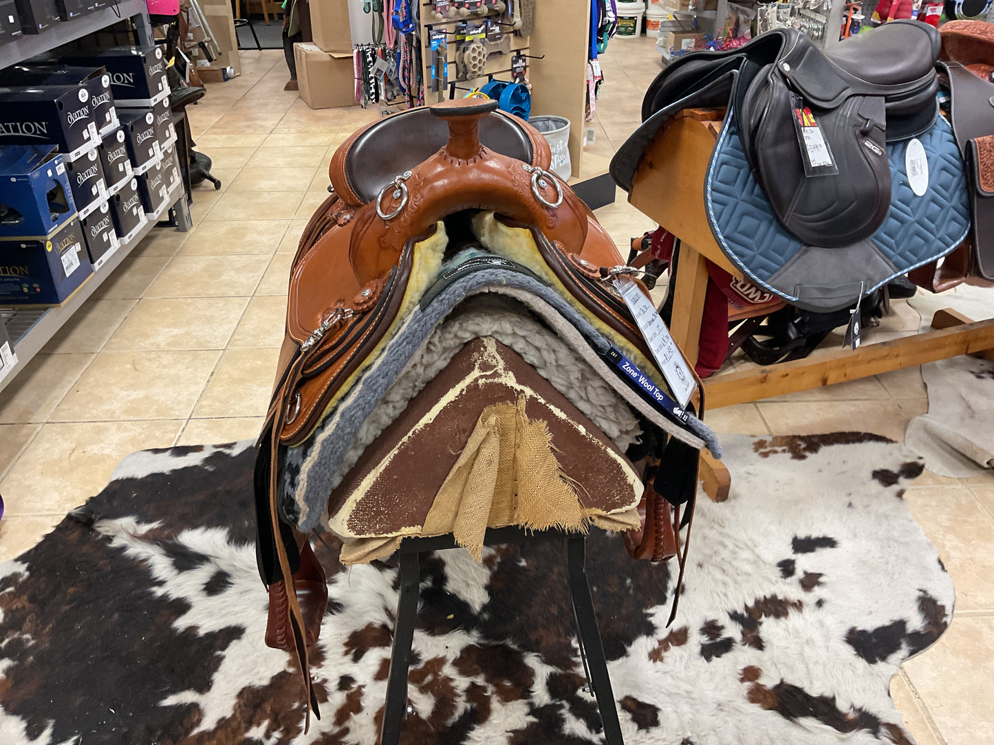 TEX TAN TRAIL SADDLE