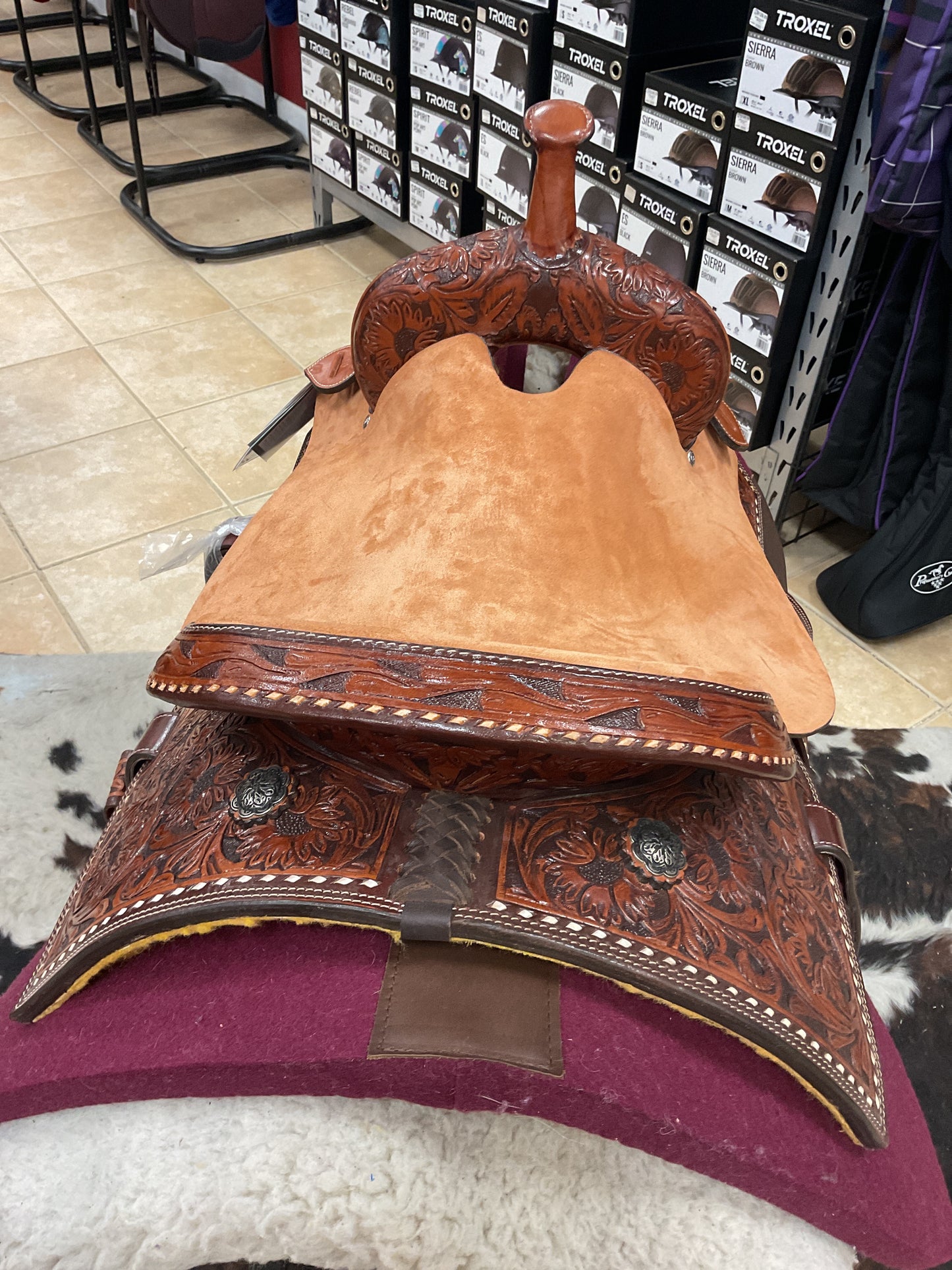 Silver Royal Autry Barrel Saddle