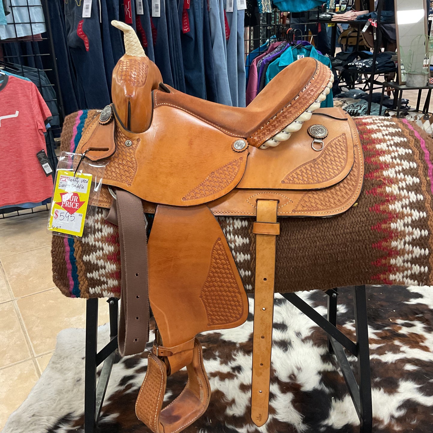 Lightly Used Barrel Saddle