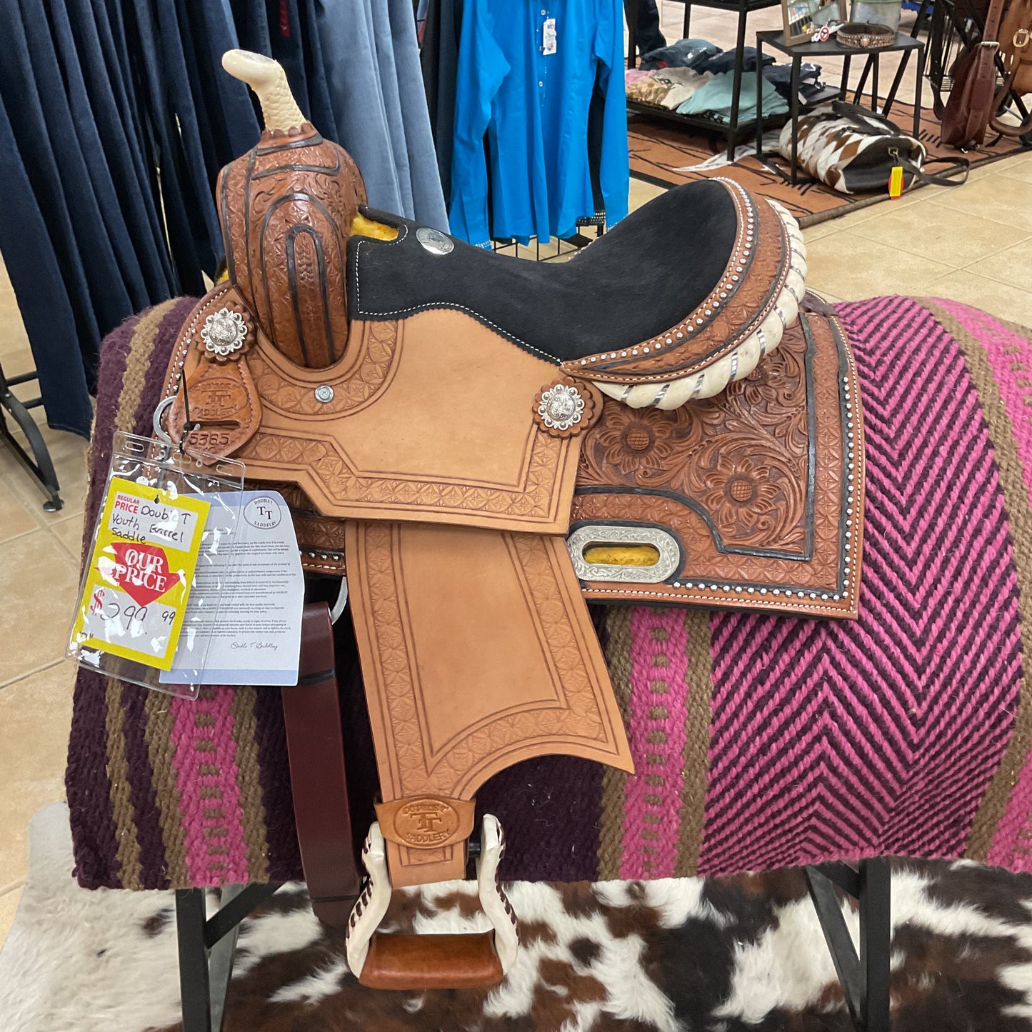 Youth Double T Barrel Saddle