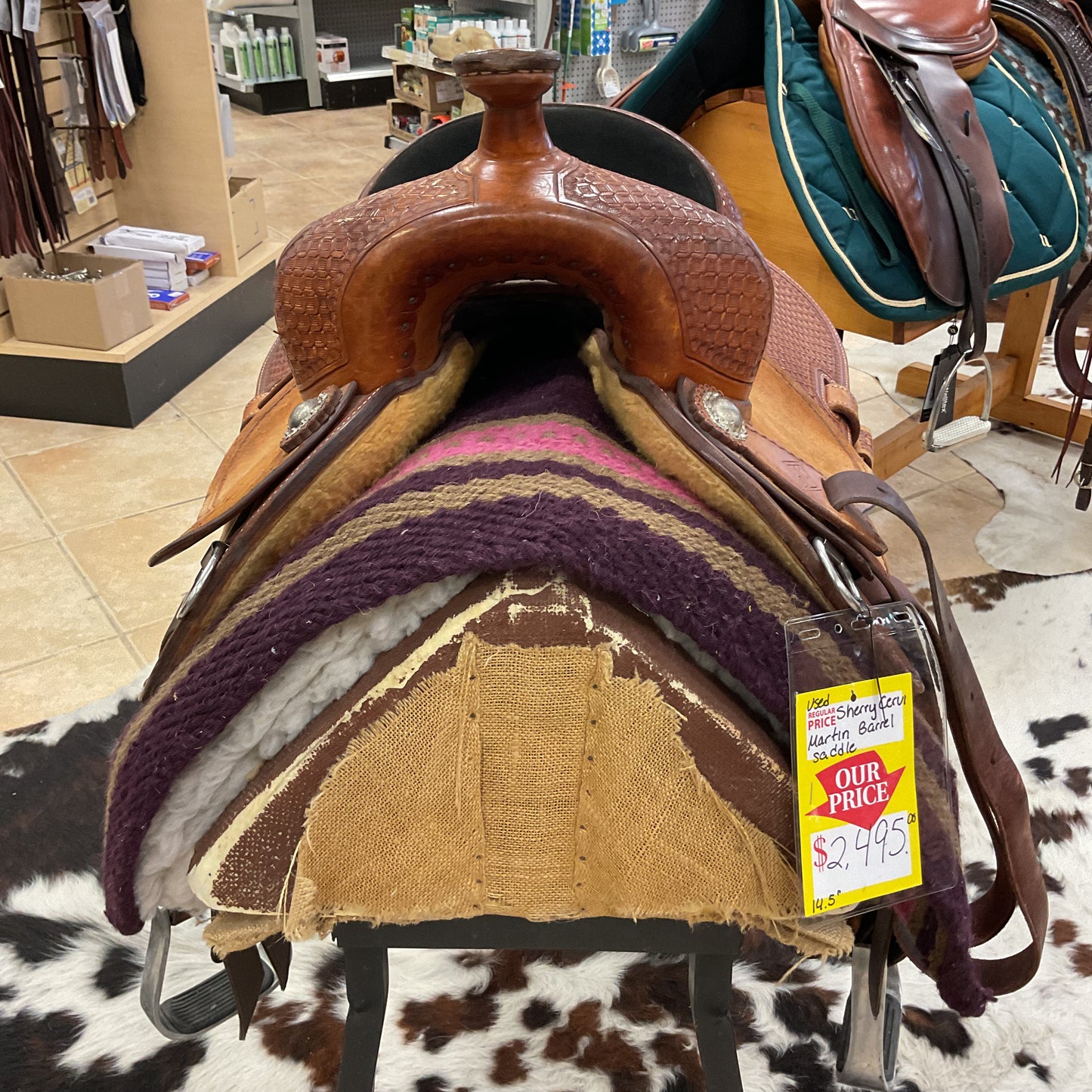 Used Sherry Cervi Martin Barrel Saddle