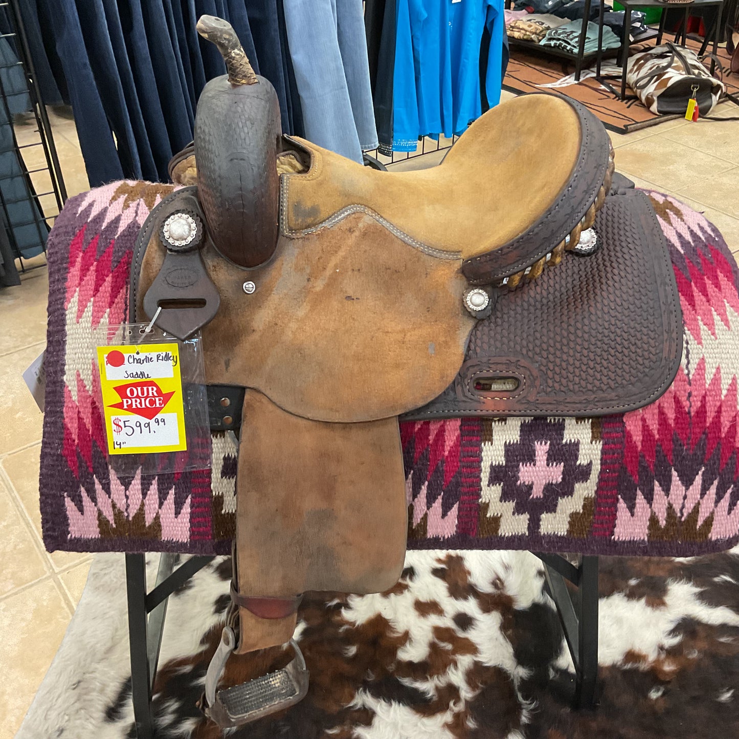 Charlie Ridley Barrel Saddle