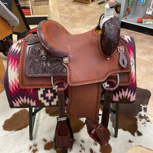 J & J Tack Burgundy Association Roper