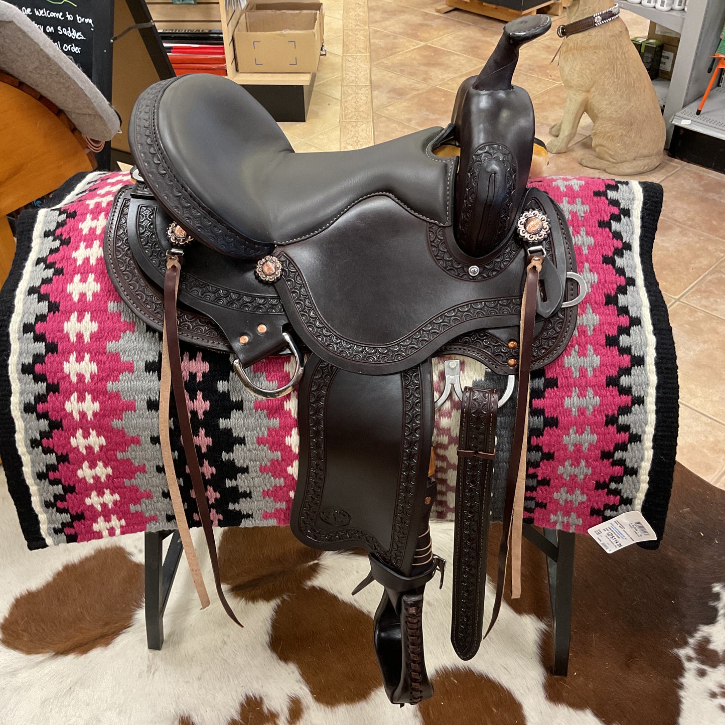 J&J Tack Chocolate Trail w/ Double Padded Seat