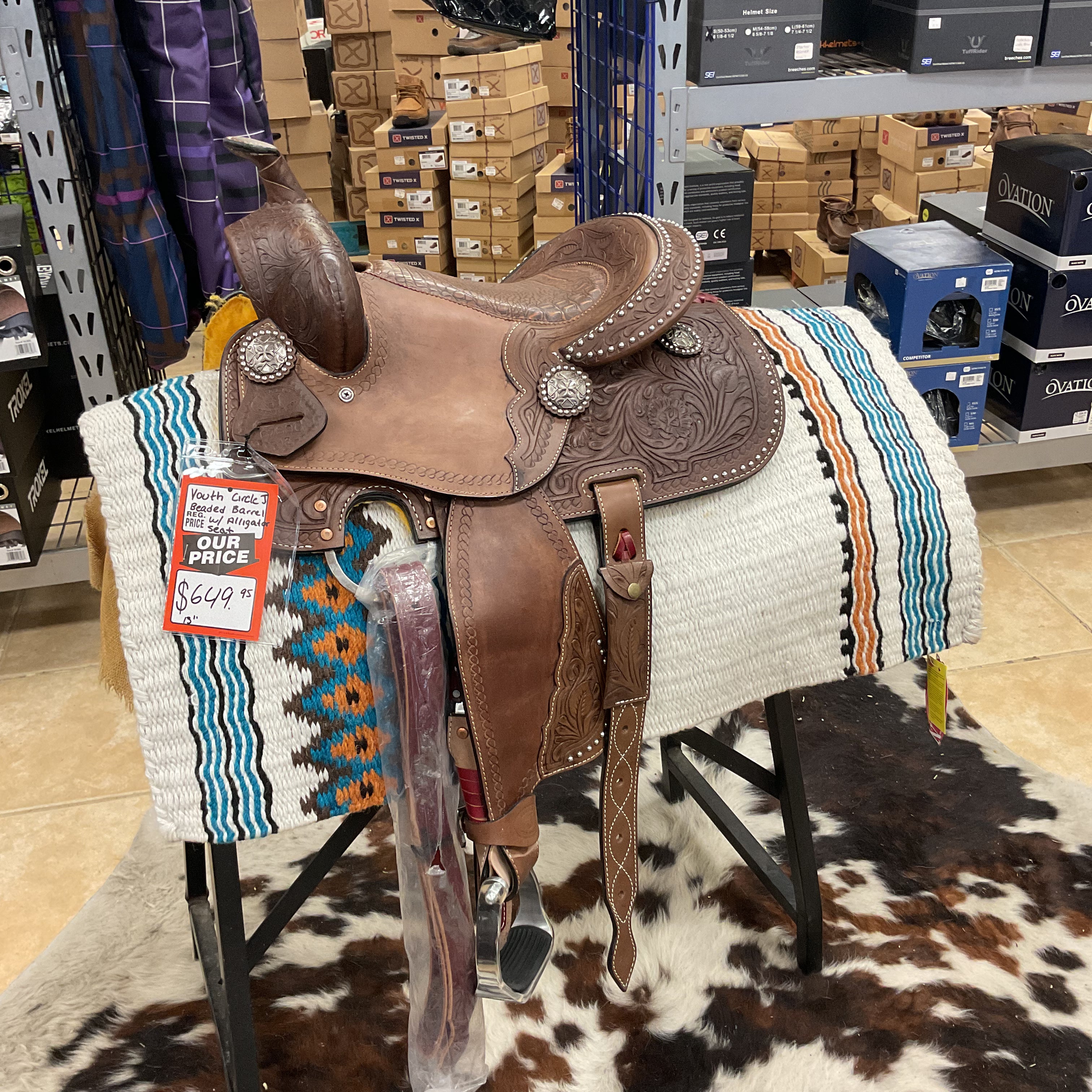 Tack Hack Youth circle J barrel saddle – J & J Tack Shack