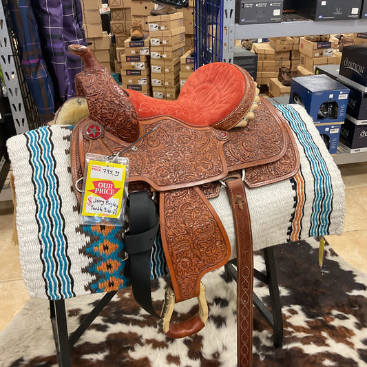 Youth Jerry begley barrel saddle